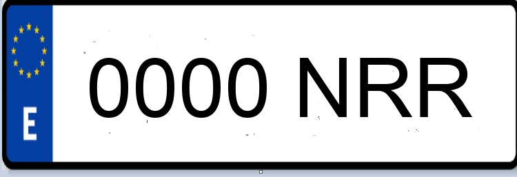 Letras Matriculas NRR