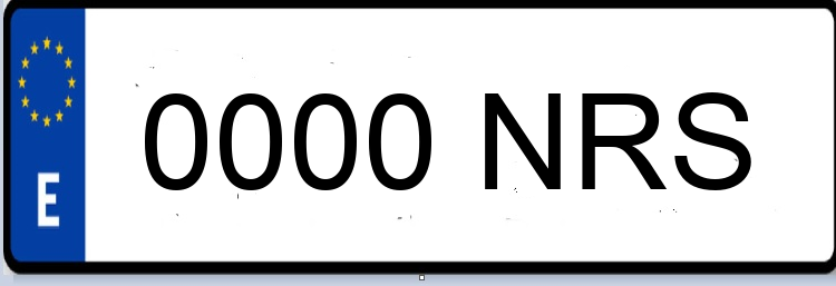 Letras Matriculas NRS