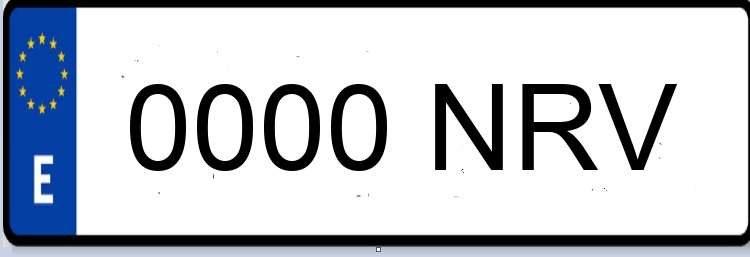 Letras Matriculas NRV