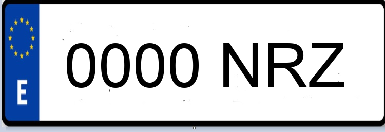 Letras Matriculas NRZ