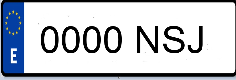 Letras Matriculas NSJ