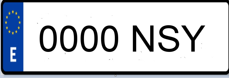 Letras Matriculas NSY