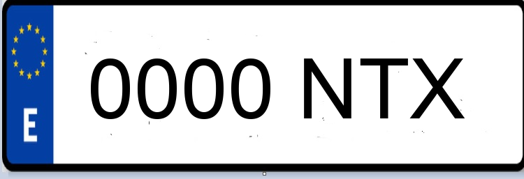 Letras Matriculas NTX