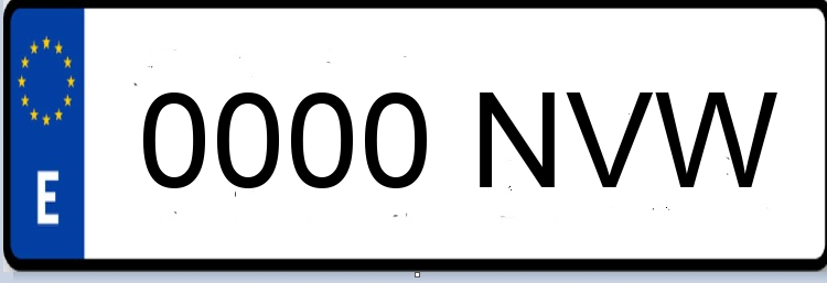 Letras Matriculas NVW