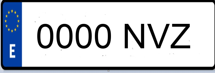 Letras Matriculas NVZ