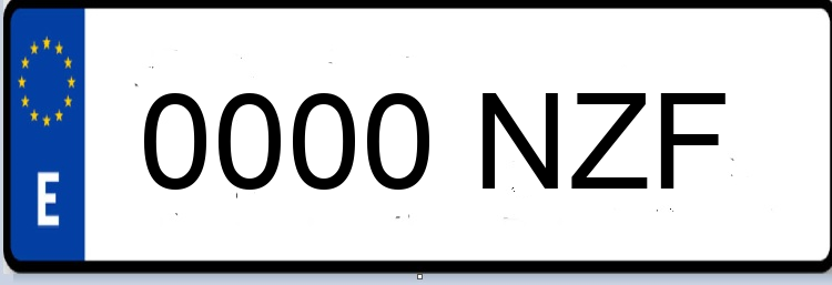 Letras Matriculas NZF