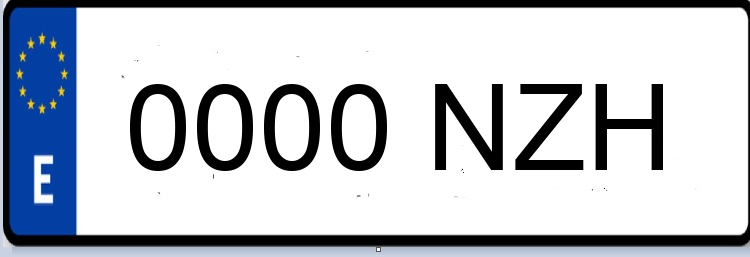 Letras Matriculas NZH