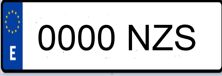 Letras Matriculas NZS