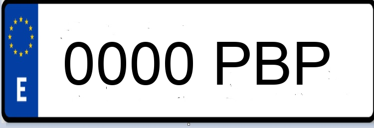 Letras Matriculas PBP