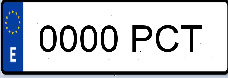 Letras Matriculas PCT